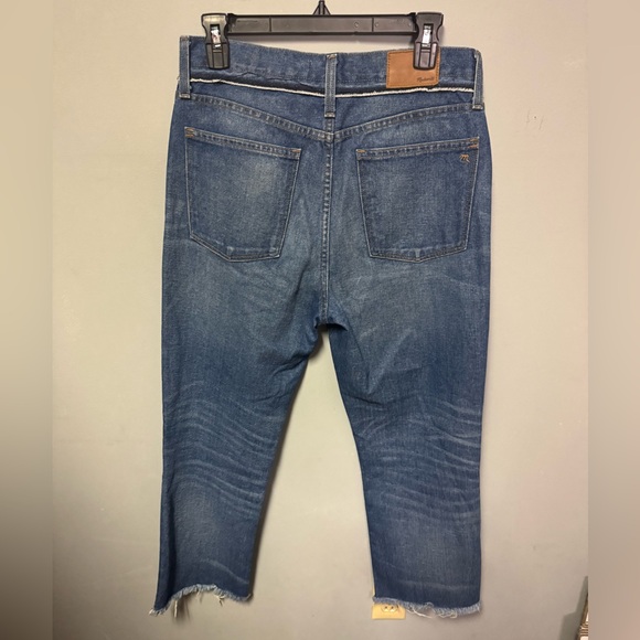 Madwell Retro Crop Bootcut Jeans: Knee-Rip Edition Size 28 Retail $128 - Picture 10 of 10